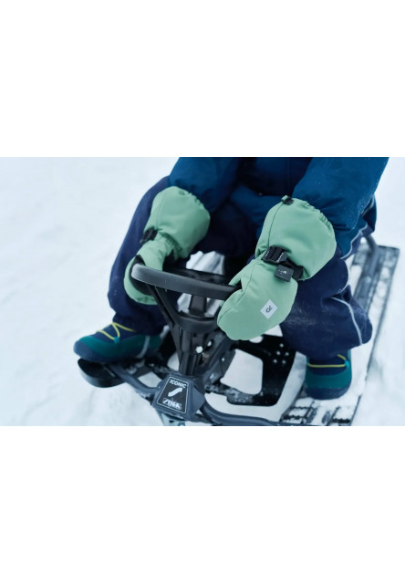 Detské zimné barefoot topánky s membránou Reima Ensilumi Kids - Black