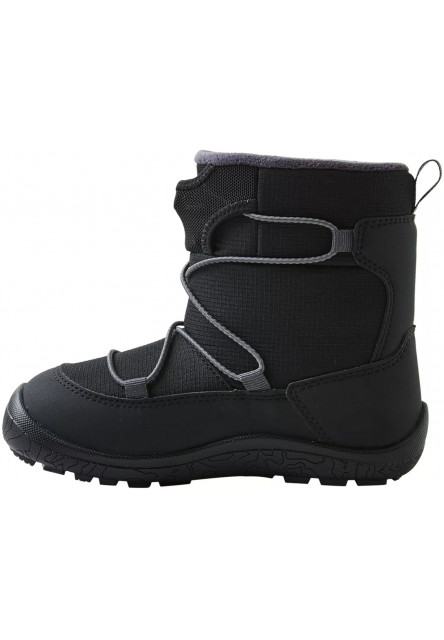 Detské zimné barefoot topánky s membránou Reima Ensilumi Kids - Black