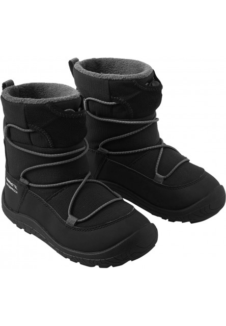 Detské zimné barefoot topánky s membránou Reima Ensilumi Kids - Black