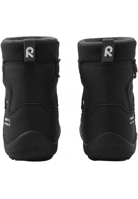 Detské zimné barefoot topánky s membránou Reima Ensilumi Kids - Black
