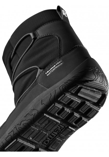 Detské zimné barefoot topánky s membránou Reima Ensilumi Kids - Black