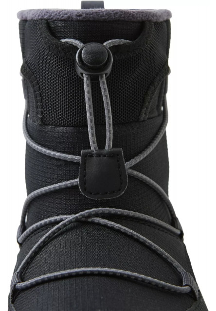 Detské zimné barefoot topánky s membránou Reima Ensilumi Kids - Black