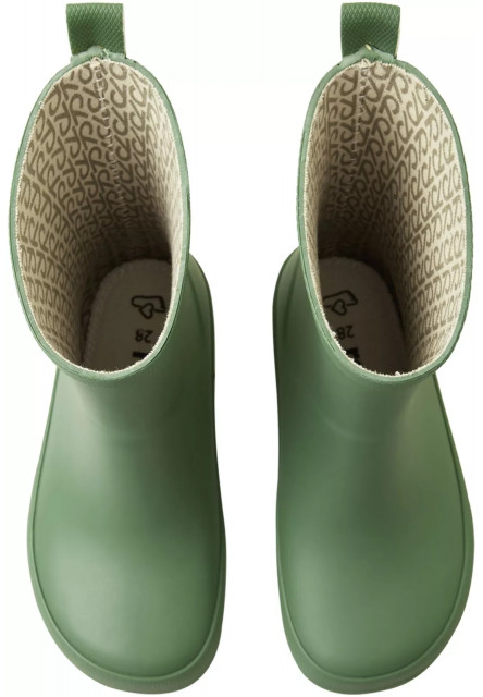 Detské barefoot gumáky Reima Ankka - Green Clay