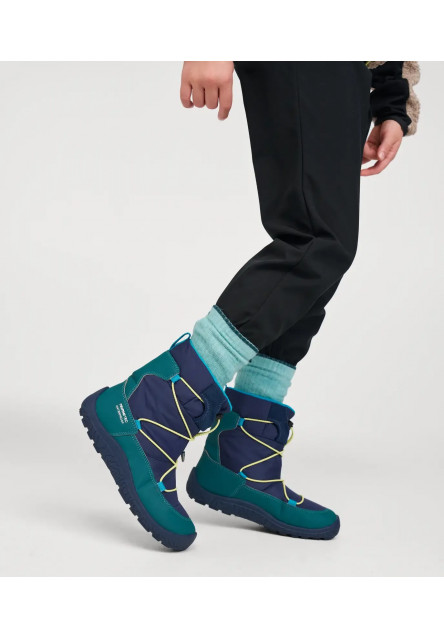 Detské zimné barefoot topánky s membránou Reima Ensilumi Junior - Black