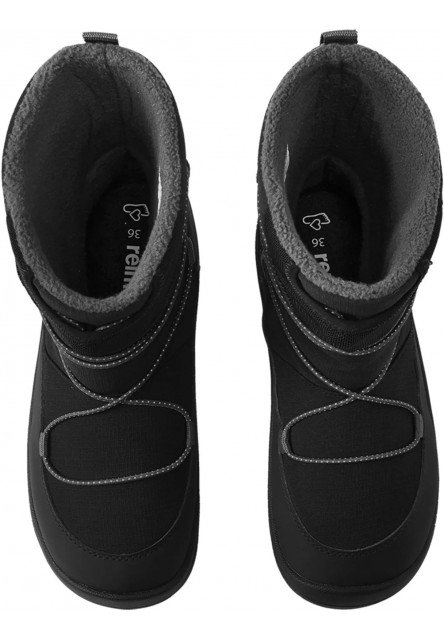Detské zimné barefoot topánky s membránou Reima Ensilumi Junior - Black