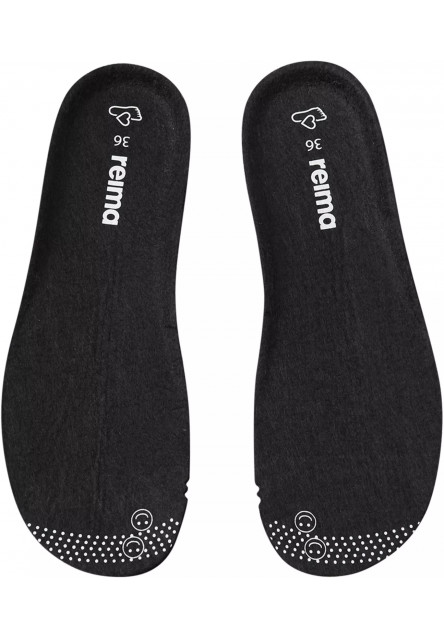 Detské zimné barefoot topánky s membránou Reima Ensilumi Junior - Black