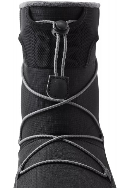 Detské zimné barefoot topánky s membránou Reima Ensilumi Junior - Black