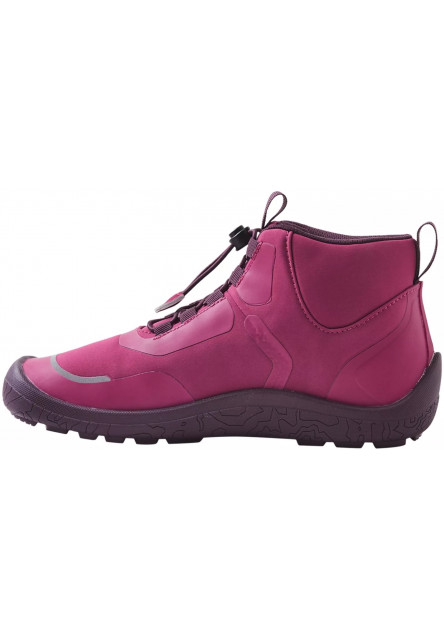 Detské barefoot topánky s membránou Reima Loikkii - Cool Burgundy