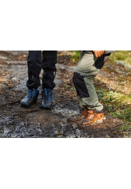 Detské barefoot topánky s membránou Reima Loikkii - Navy