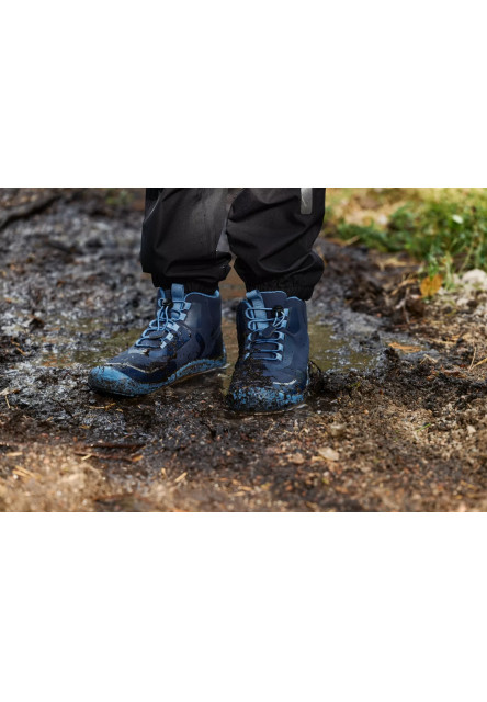 Detské barefoot topánky s membránou Reima Loikkii - Navy