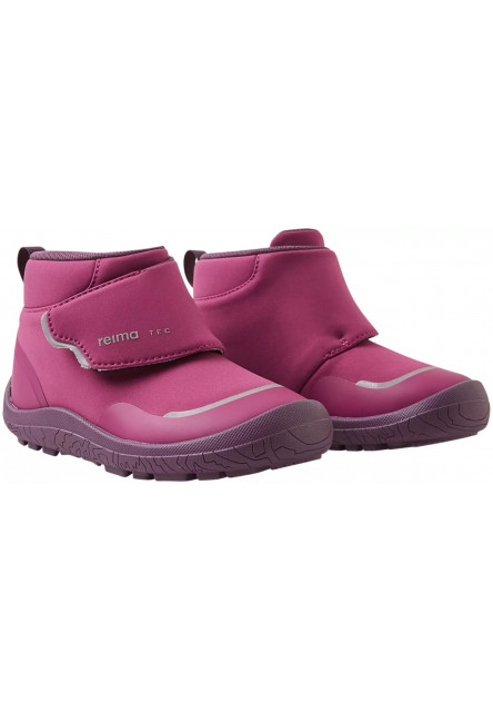 Detské barefoot topánky s membránou Reima Hyppii - Cool burgundy