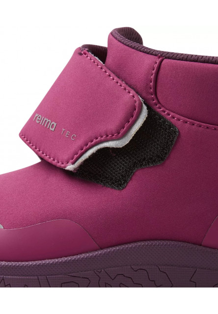 Detské barefoot topánky s membránou Reima Hyppii - Cool burgundy