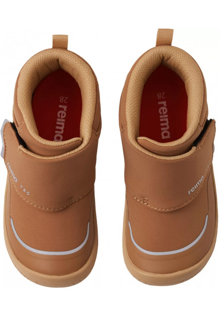 Detské barefoot topánky s membránou Reima Hyppii - Cinnamon brown