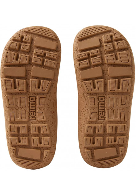 Detské barefoot topánky s membránou Reima Hyppii - Cinnamon brown
