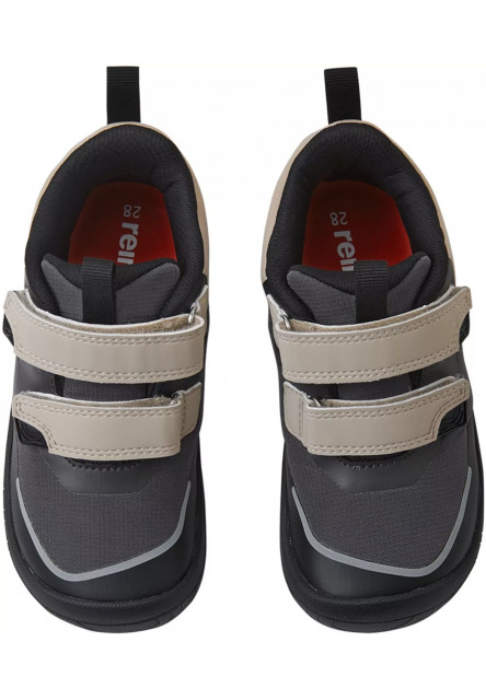 Detské barefoot topánky s membránou Reima Viikari - Soft black
