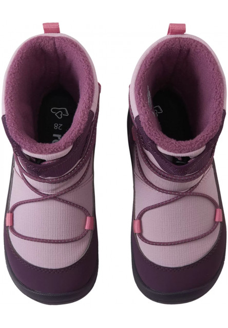 Detské zimné barefoot topánky s membránou Reima Ensilumi Kids - Deep purple