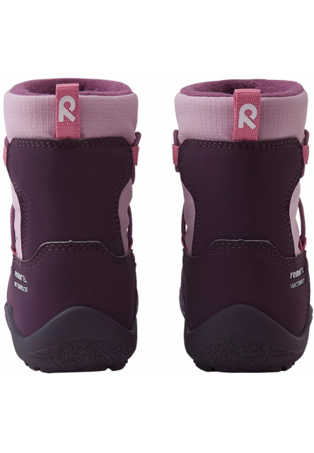 Detské zimné barefoot topánky s membránou Reima Ensilumi Kids - Deep purple