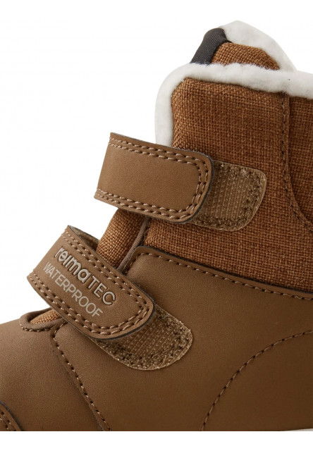 Detské zimné topánky s membránou Reima Pyrytys - Cinnamon brown
