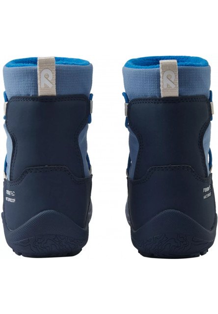 Detské zimné barefoot topánky s membránou Reima Ensilumi Kids - Navy
