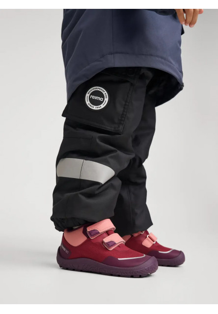 Detské barefoot topánky s membránou Reima Viikari - maroon