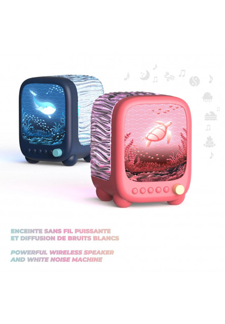 Nočné svetlo a reproduktor MOB Wavy Light - Abyss