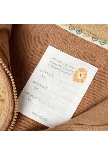 Kabátek Teddy Warm Taupe vel. 86