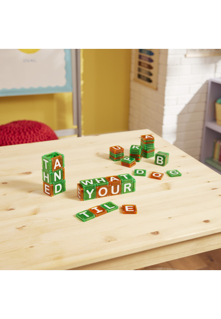 Magnetická stavebnice microMAGS LEARN Letters 56 dílků