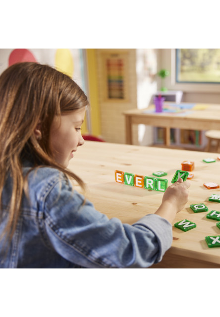 Magnetická stavebnice microMAGS LEARN Letters 56 dílků