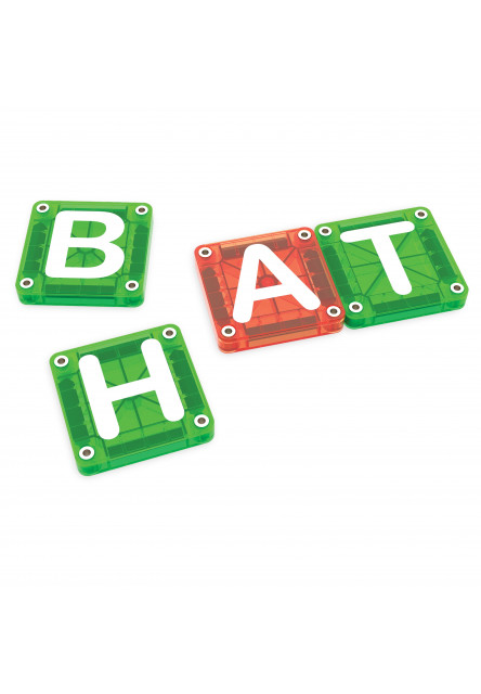 Magnetická stavebnice microMAGS LEARN Letters 56 dílků