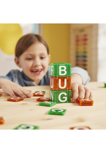 Magnetická stavebnice microMAGS LEARN Letters 56 dílků
