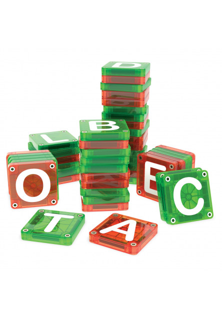 Magnetická stavebnice microMAGS LEARN Letters 56 dílků