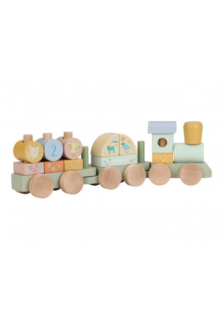 Vláčik drevený Safari Friends