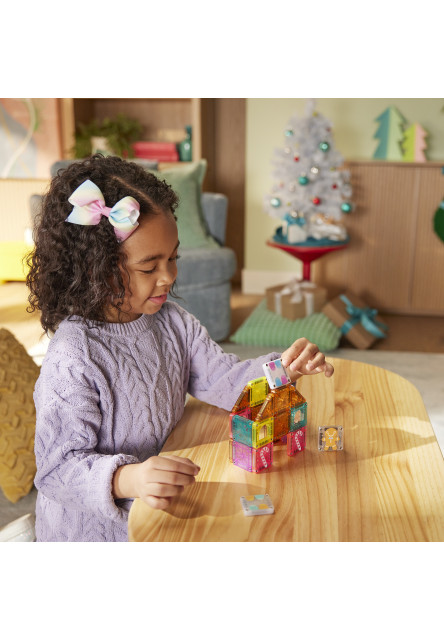 Magnetická stavebnice microMAGS Gingerbread House Travel Set 24 dílů