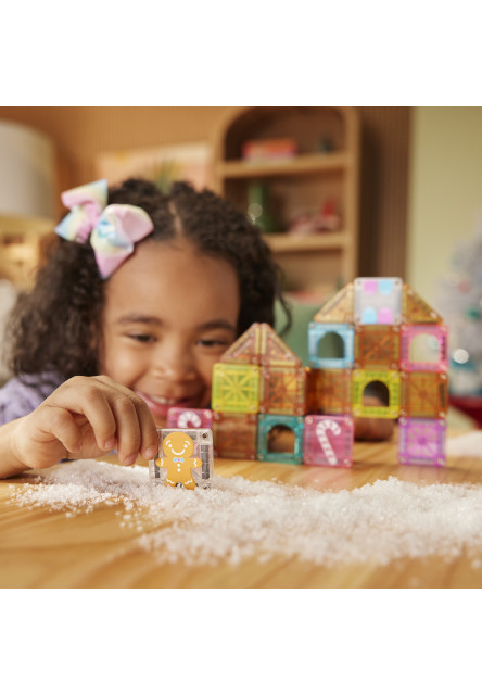 Magnetická stavebnice microMAGS Gingerbread House Travel Set 24 dílů
