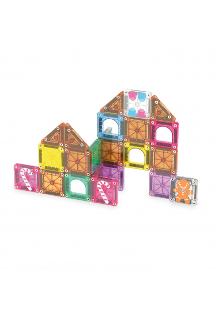 Magnetická stavebnice microMAGS Gingerbread House Travel Set 24 dílů