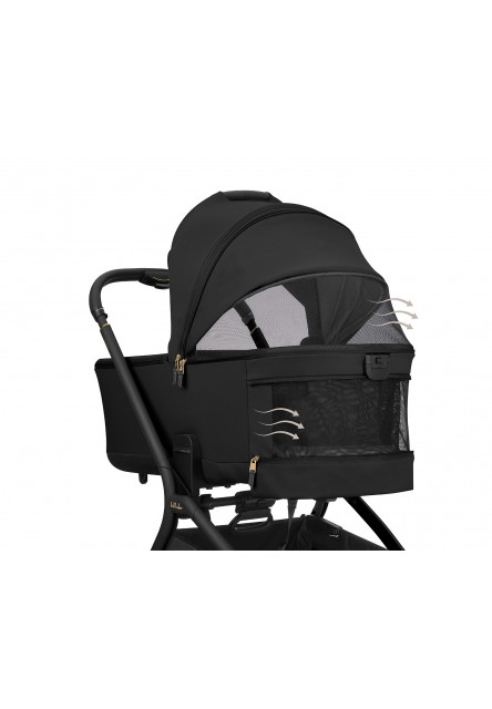 Kočík 2v1 Goya Platinum Black