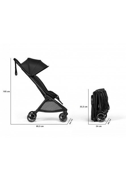 Connect Mini 2x kočík s madlom Grey