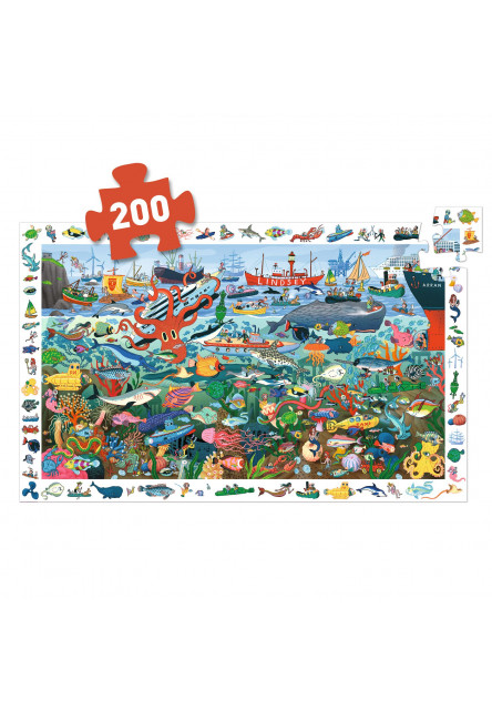 Objevovací puzzle Tajemství moře 200 ks