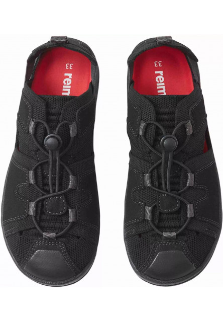 Detské barefoot sandále Reima Valoa - Black