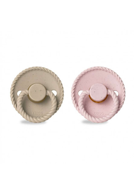 Dvojbalenie cumlíkov frigg mini mocha cappuccino/ rose latte, 0-6m, kaučuk