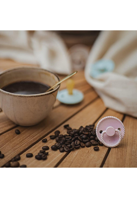 Dvojbalenie cumlíkov frigg mini mocha cappuccino/ rose latte, 0-6m, kaučuk