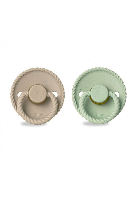 Dvojbalenie cumlíkov frigg mini mocha cappuccino/ matcha latte, 6-18m, kaučuk