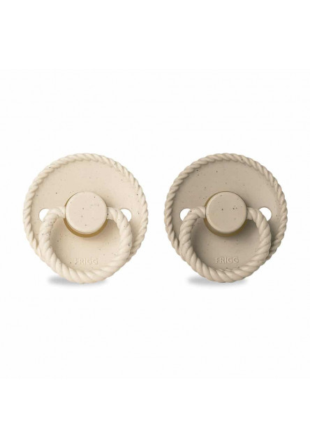 Dvojbalenie cumlíkov frigg mini mocha vanilla cream/ cappuccino, 0-6m, kaučuk