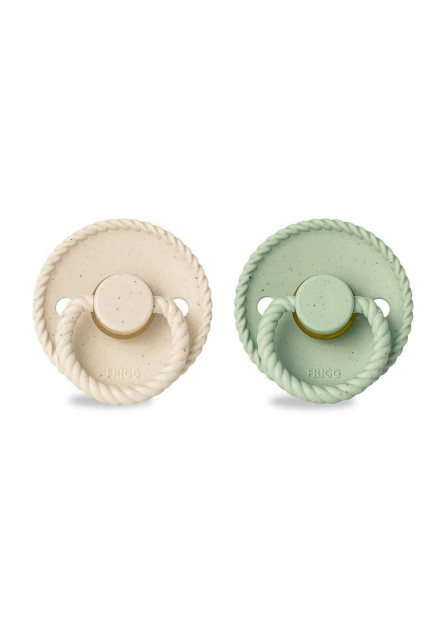 Dvojbalenie cumlíkov frigg mini mocha vanilla cream/ matcha latte, 6-18m, kaučuk
