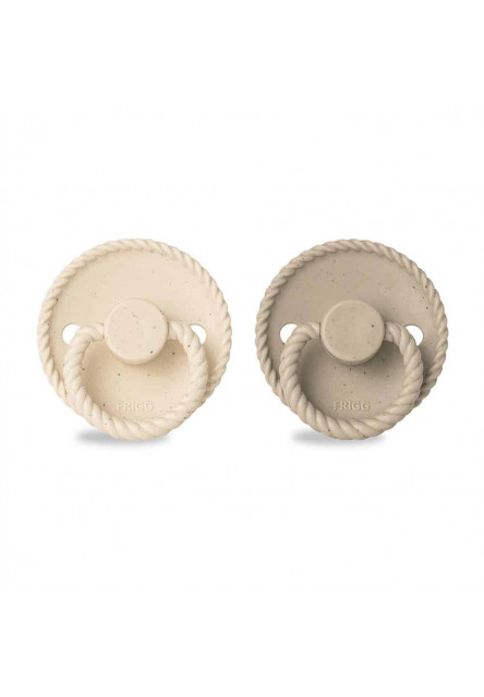 Dvojbalenie cumlíkov frigg mini mocha vanilla cream/ cappuccino, 0-6m, silikón