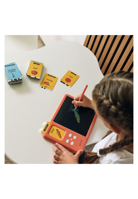 Free2Play Interaktivní LCD tabulka 2v1 pro výuku angličtiny Kiddigit Pink