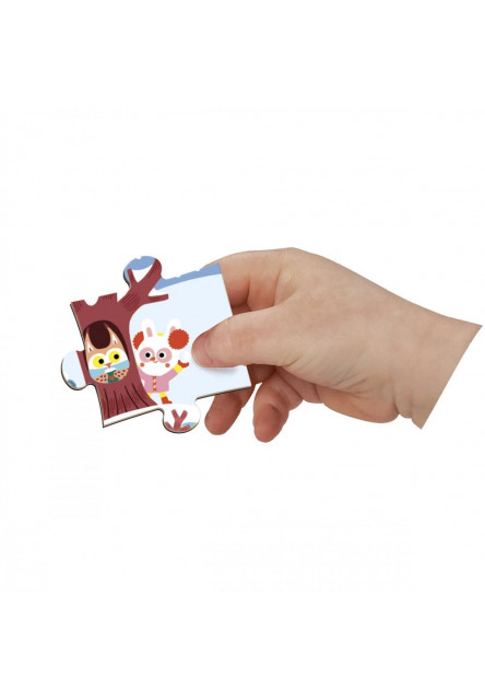 Magnetipuzzle Ročné obdobia 36 ks v tvare kufríka