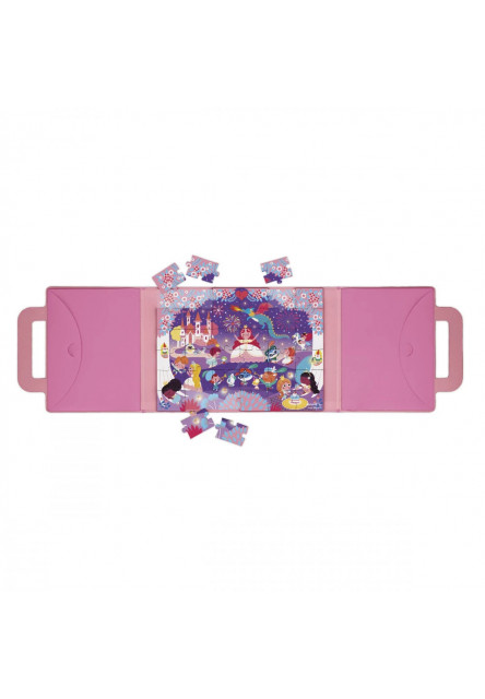 Magnetipuzzle Princezné 36 ks v tvare kufríka
