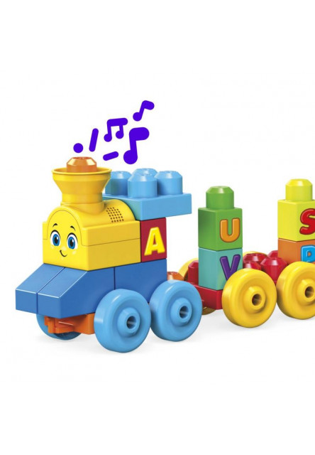 MEGA BLOKS HUDOBNÝ VLÁČIK S PÍSMENKAMI