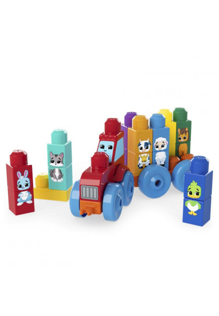 MEGA BLOKS TRAKTOR SO ZVIERATKAMI